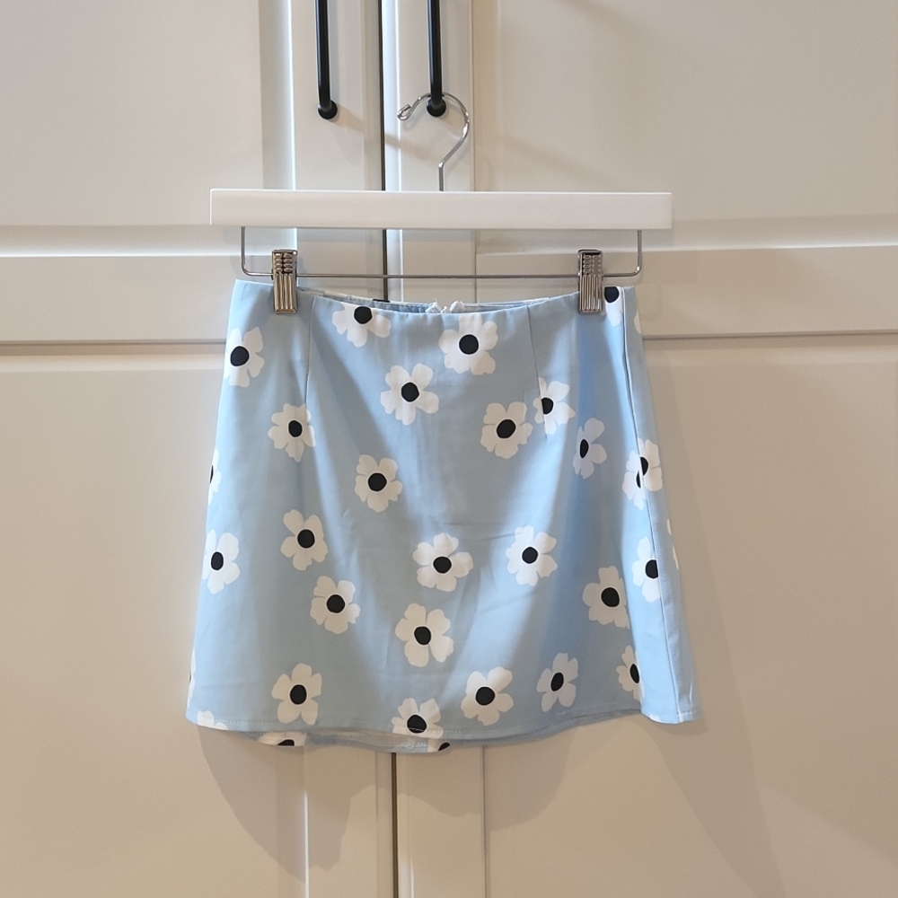 Princess polly Shelly mini skirt blue